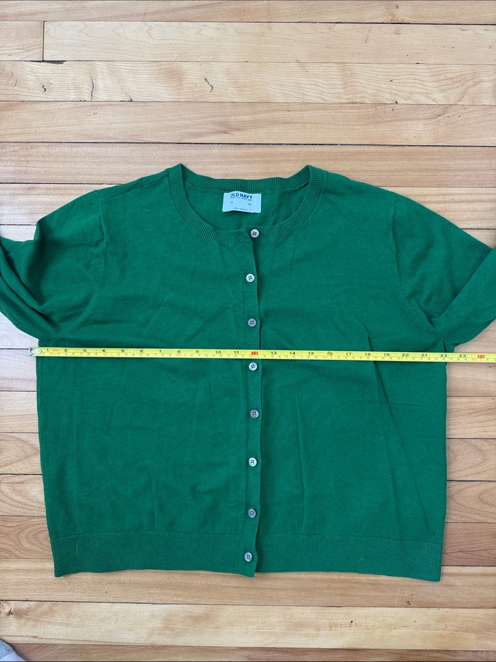 Green Women's Cardigan Sweater - Picture 4 of 5